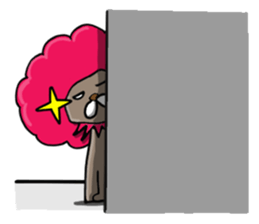 Cat reaction. Afro cat. sticker #14977239