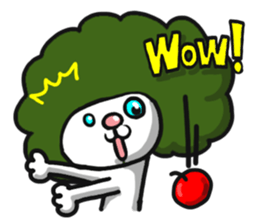 Cat reaction. Afro cat. sticker #14977240