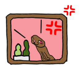 Cat reaction. Afro cat. sticker #14977242