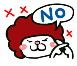 Cat reaction. Afro cat. sticker #14977247