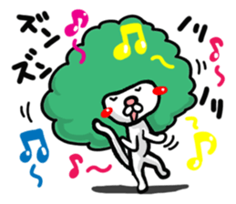 Cat reaction. Afro cat. sticker #14977254