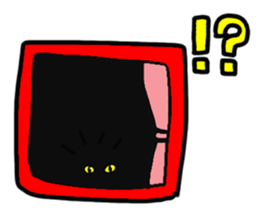 Cat reaction. Afro cat. sticker #14977260