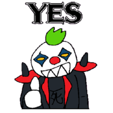 KM55 Metal Killer Clown sticker #14980029