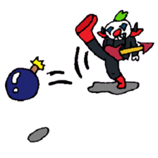 KM55 Metal Killer Clown sticker #14980034