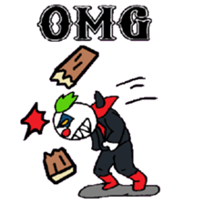 KM55 Metal Killer Clown sticker #14980042