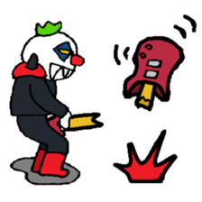 KM55 Metal Killer Clown sticker #14980056