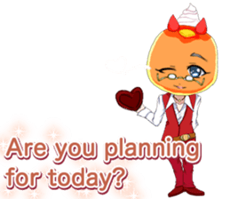 Lovely White day from a cool pancakes sticker #14980215