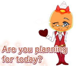 Lovely White day from a cool pancakes sticker #14980215