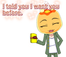 Lovely White day from a cool pancakes sticker #14980225