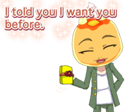 Lovely White day from a cool pancakes sticker #14980225