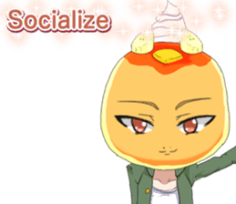 Lovely White day from a cool pancakes sticker #14980229