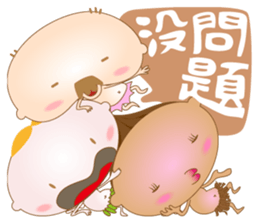 Three little angels' funny talk! sticker #14981168