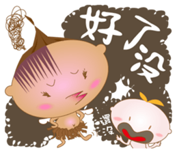 Three little angels' funny talk! sticker #14981195