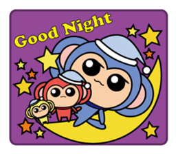 triple monkey sticker #14981333