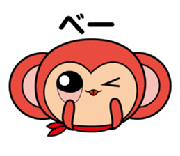 triple monkey sticker #14981337