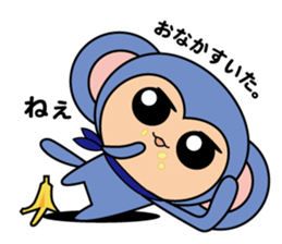 triple monkey sticker #14981339