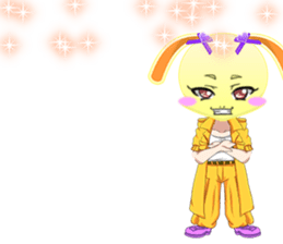 Lovely Girls Rabbit White Day English sticker #14983297