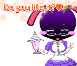 Lovely Girls Rabbit White Day English sticker #14983304