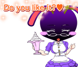 Lovely Girls Rabbit White Day English sticker #14983304