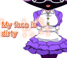 Lovely Girls Rabbit White Day English sticker #14983328