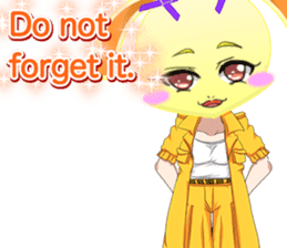 Lovely Girls Rabbit White Day English sticker #14983333