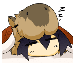Costume capybara sticker #14983982