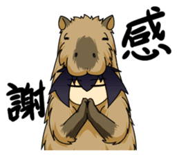 Costume capybara sticker #14984000