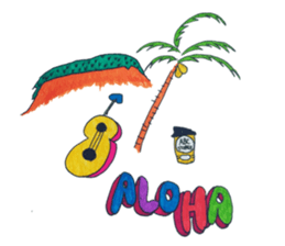 aloha abc sticker #14984588