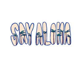 aloha abc sticker #14984589