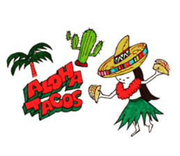 aloha abc sticker #14984605