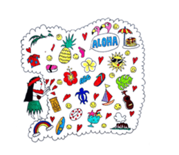 aloha abc sticker #14984610
