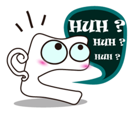 Mischievous White Cups Scowling sticker #14984780