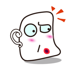 Mischievous White Cups Scowling sticker #14984784