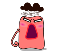 Mischievous White Cups Scowling sticker #14984787