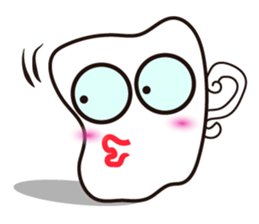 Mischievous White Cups Scowling sticker #14984792