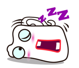 Mischievous White Cups Scowling sticker #14984795