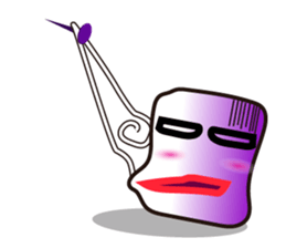 Mischievous White Cups Scowling sticker #14984800