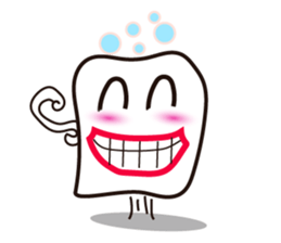 Mischievous White Cups Scowling sticker #14984804