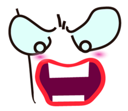 Mischievous White Cups Scowling sticker #14984807