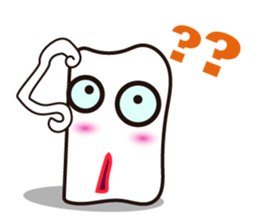 Mischievous White Cups Scowling sticker #14984808