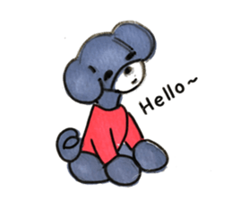 poodle family2 sticker #14985039