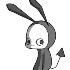 looks like an angel. looks like a devil. sticker #14985269