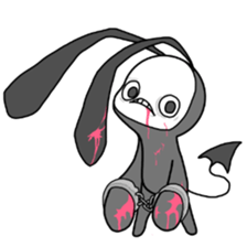 looks like an angel. looks like a devil. sticker #14985285
