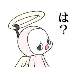 looks like an angel. looks like a devil. sticker #14985291