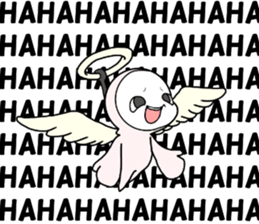 looks like an angel. looks like a devil. sticker #14985296