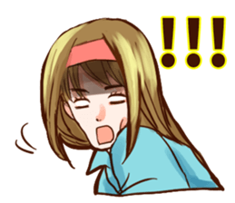 Vintage girlfriend sticker #14985778