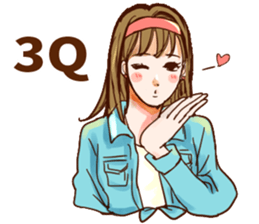 Vintage girlfriend sticker #14985785