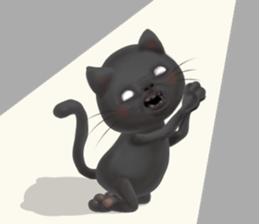 Couple of a black cat and a koala sticker #14986262