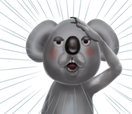 Couple of a black cat and a koala sticker #14986268