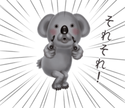 Couple of a black cat and a koala sticker #14986275